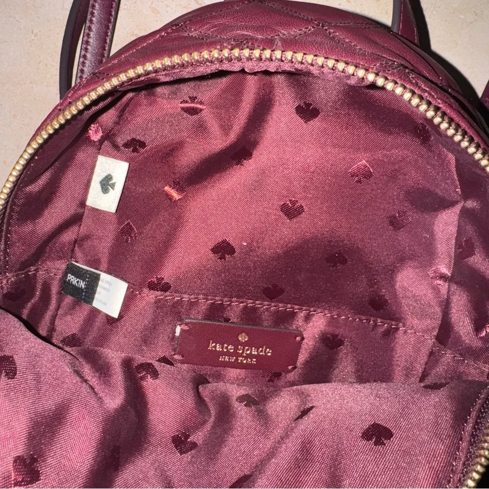 Kate Spade Quilted Wine Backpack